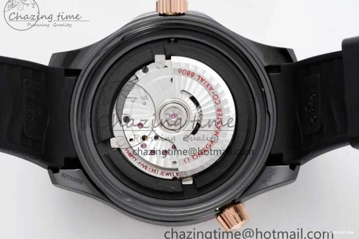 0521 Stretchable Seamaster Diver 300M ORF 1:1 Best Edition Black Ceramic Black Dial on Black Rubber Strap A 7794